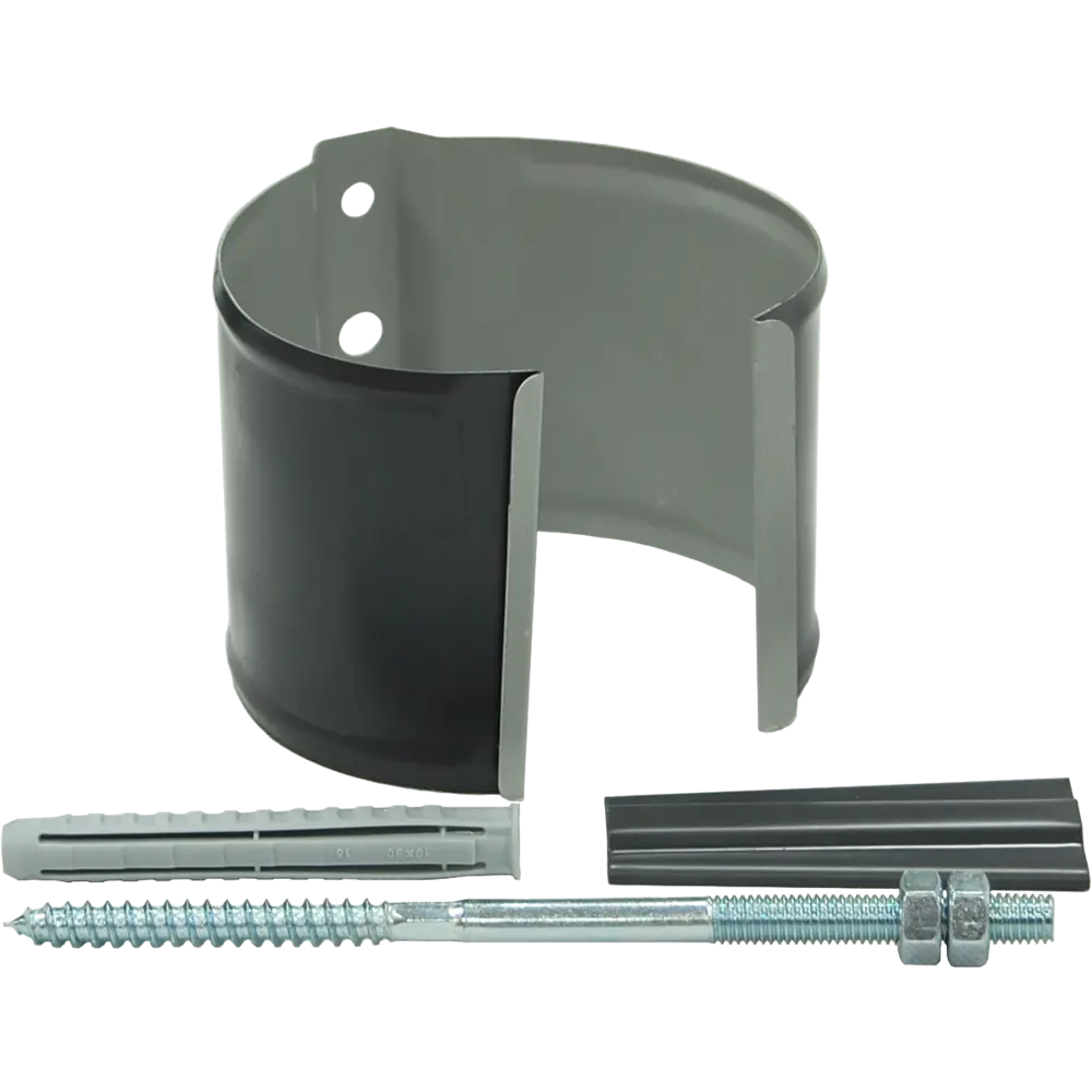 Кронштейн трубы на кирпич стальной Optima 90 мм RAL7024 серый Grand Line STLM-2201316