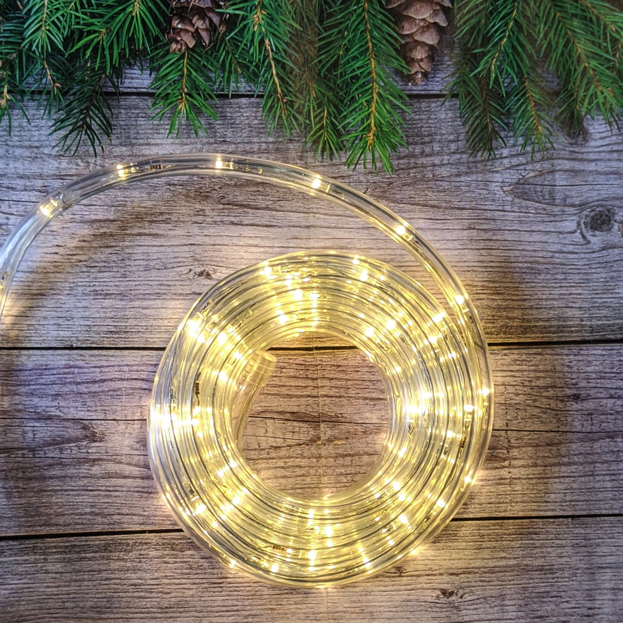 82839179 Электрогирлянда наружная «Дюралайт» 8 м 24 LED/м тёплый белый Santreyd  - Вид №3