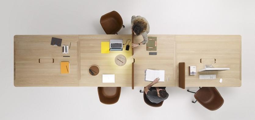 ALKI Прямоугольный стол для совещаний из дуба с системой прокладки кабелей Heldu sun-id-1357773 - Вид №5