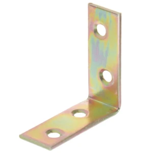 Угол соединительный мебельный 40х40х15х175 желтый оцинкованный 12 шт.