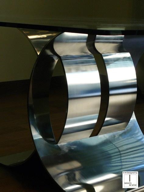 Gonzalo De Salas Обеденный стол из стекла Carlovi sun-id-1442381 - Вид №1