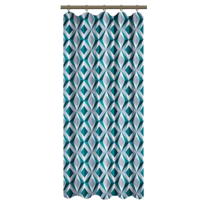 Штора на ленте для кухни «Ромбы» 145x180 см цвет мультиколор