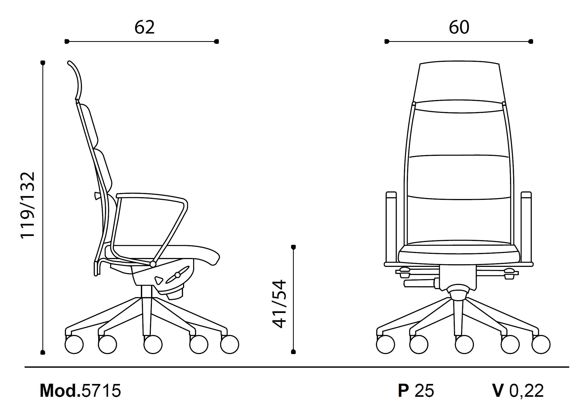 Кожаное офисное кресло с регулируемой высотой и высокой спинкой Ares Line Link XPlus ARCH-00008017 - Вид №5