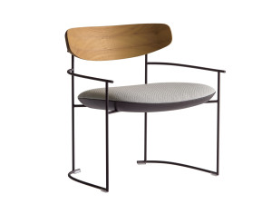 Металлический садовый стул с подлокотниками