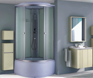 Душевая кабина NG- 2309-14 (1000х1000х2150) высокий поддон(45см) стекло МАТОВОЕ