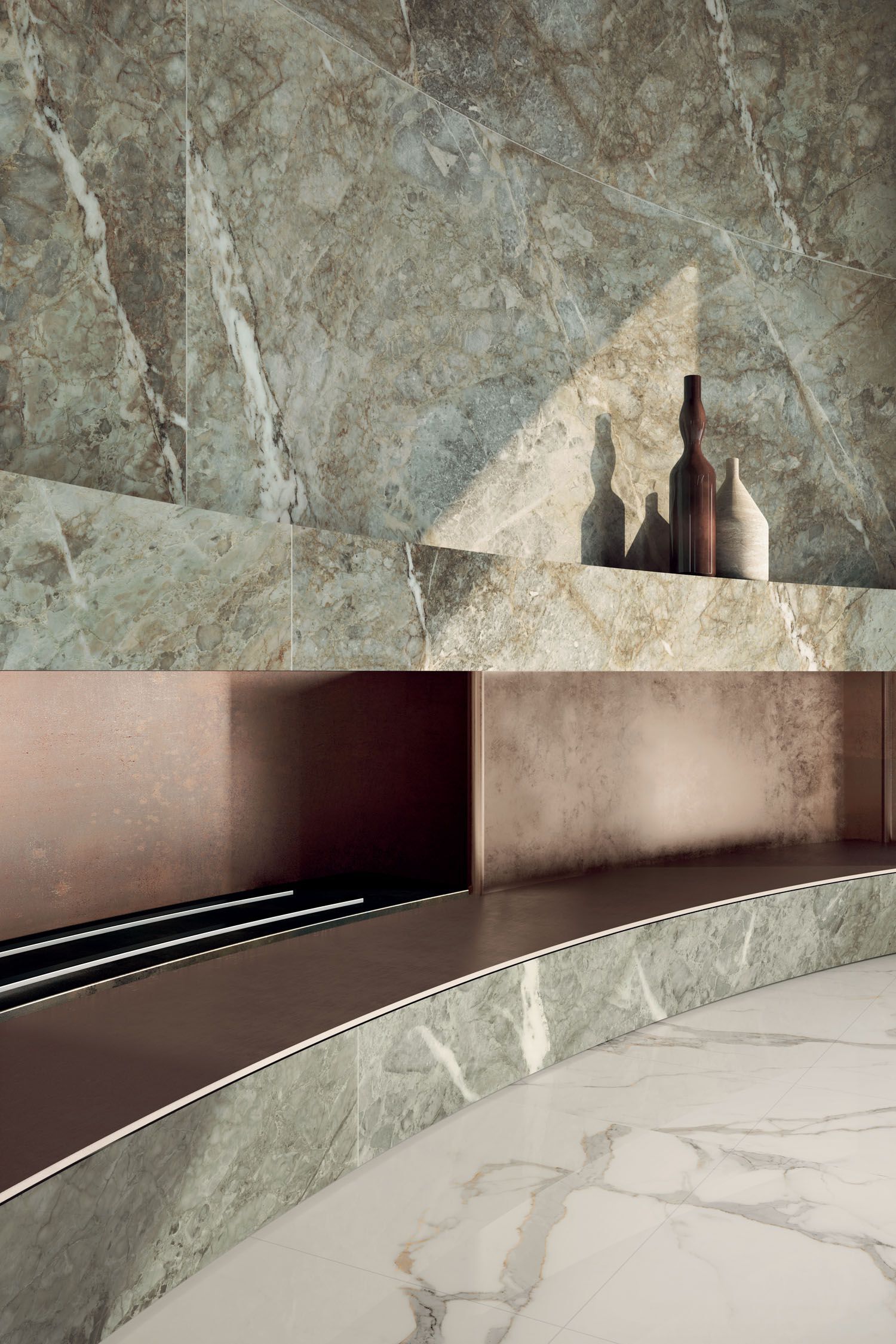 Керамогранит / напольное покрытие из ламинированного керамогранита с мраморным эффектом COTTO D'ESTE Starlight ARCH-00033515 - Вид №8