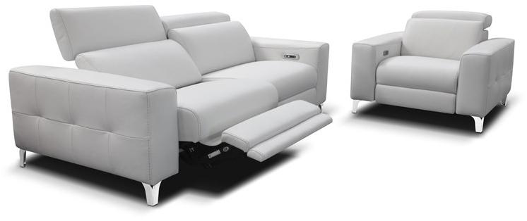 Rossini Sofas Откидной кожаный диван с электроприводом Emma sun-id-1466531 - Вид №2