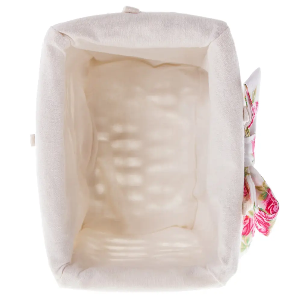 Корзина Ива с декоративным чехлом 19x13x14 см ротанг цвет белый STORIDEA STLM-2212416 - Вид №2
