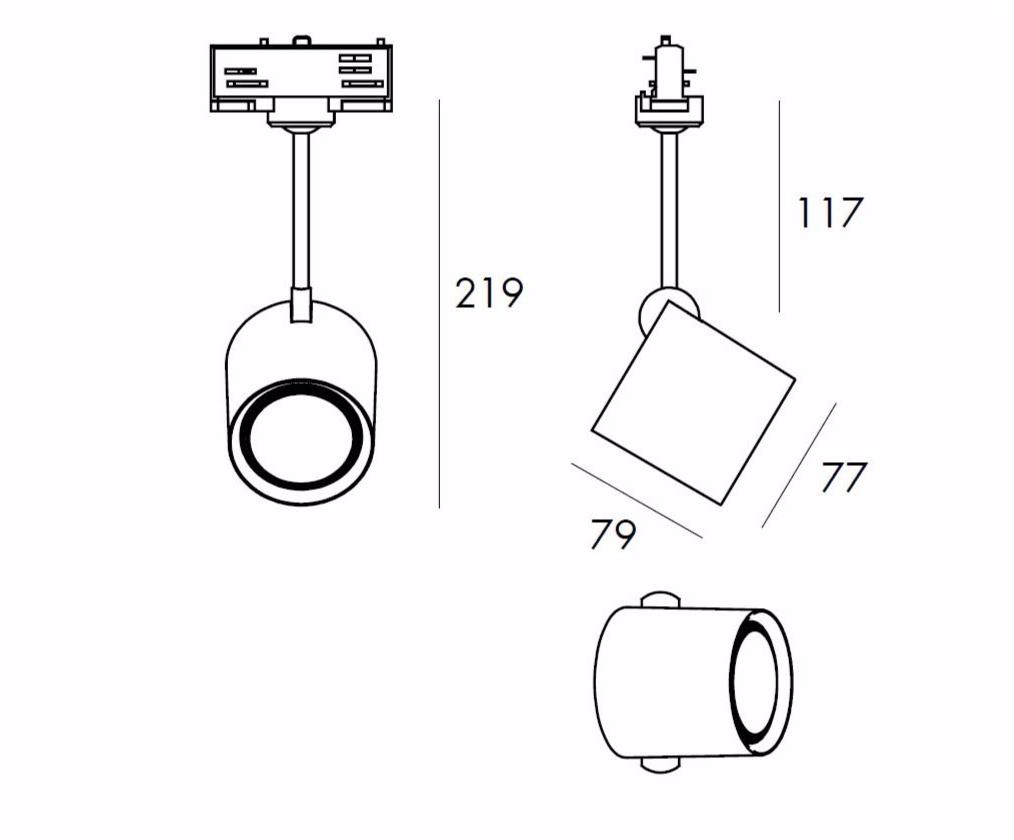 Milan Iluminacion Светодиодные трековые светильники из металла Kronn sun-id-1448768 - Вид №10