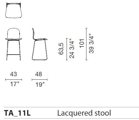 Cappellini Штабелируемый стул с обивкой из кожи или ткани Tate sun-id-1428947 - Вид №4