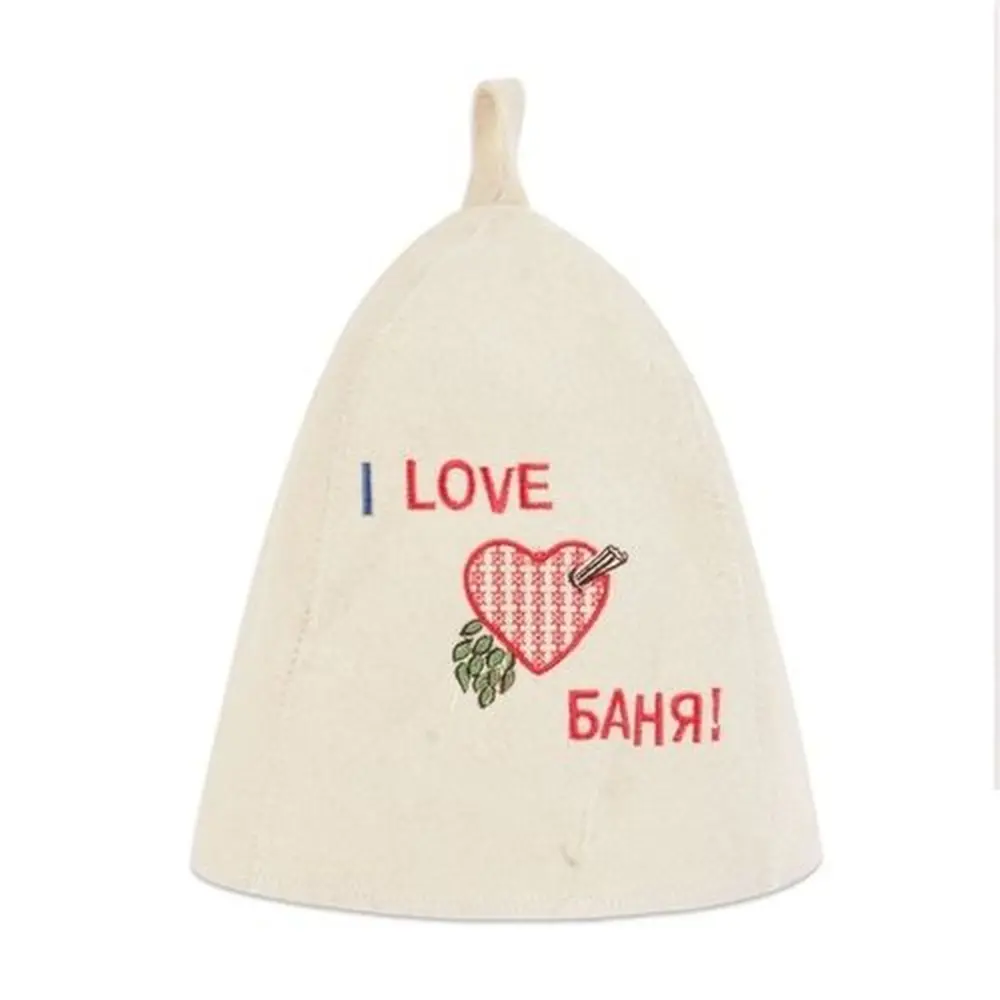 Панама для бани фетровая «Приколы» цвет белый Santreyd STLM-2030512