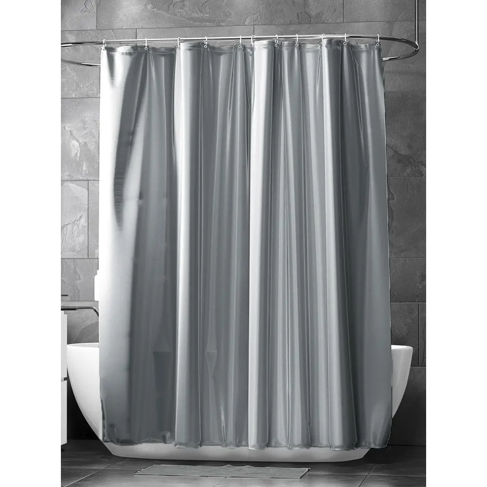 BATH PLUS Штора для ванной Super Big 280×200 см графит 86558788 STLM-0070083 - Вид №4