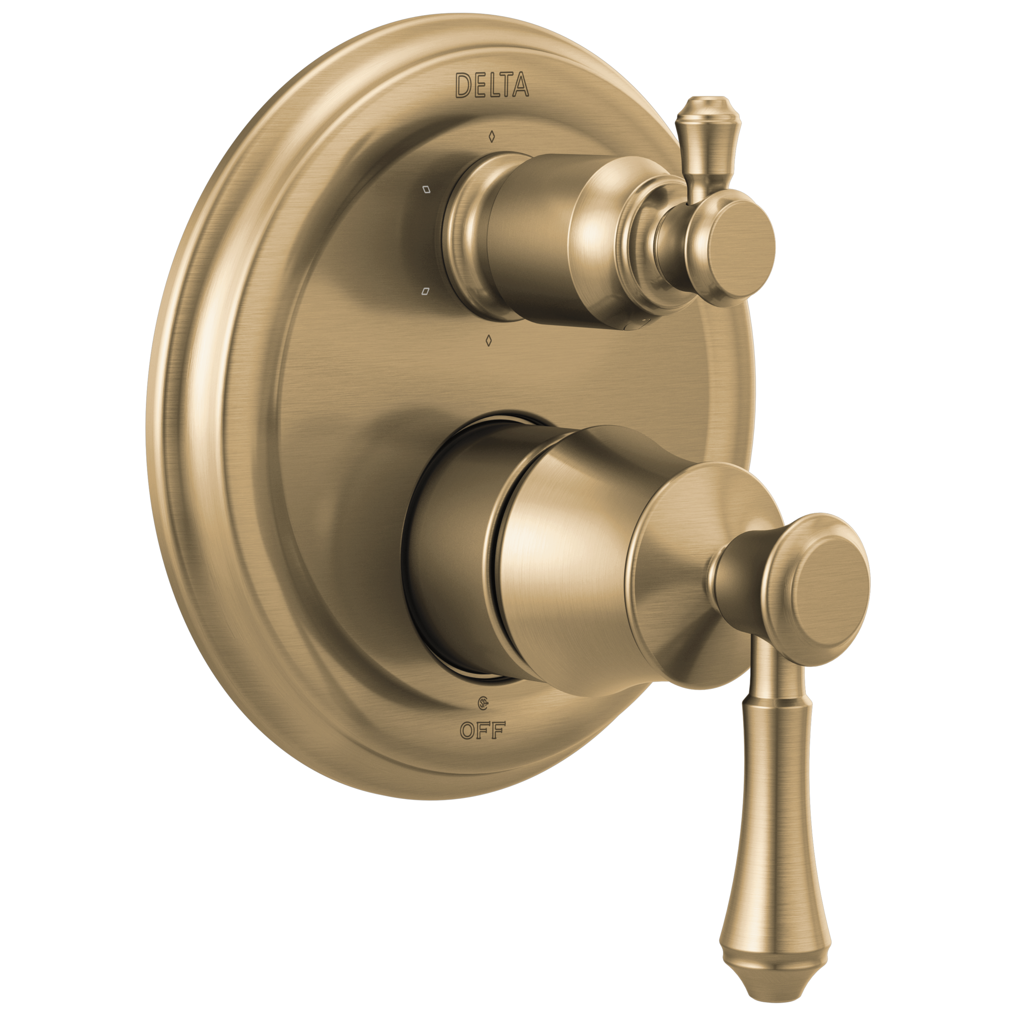 T24997-CZ Трим клапана серии Traditional Monitor® 14 со встроенным переключателем на 6 положений Delta Faucet Delta Шампанское бронза
