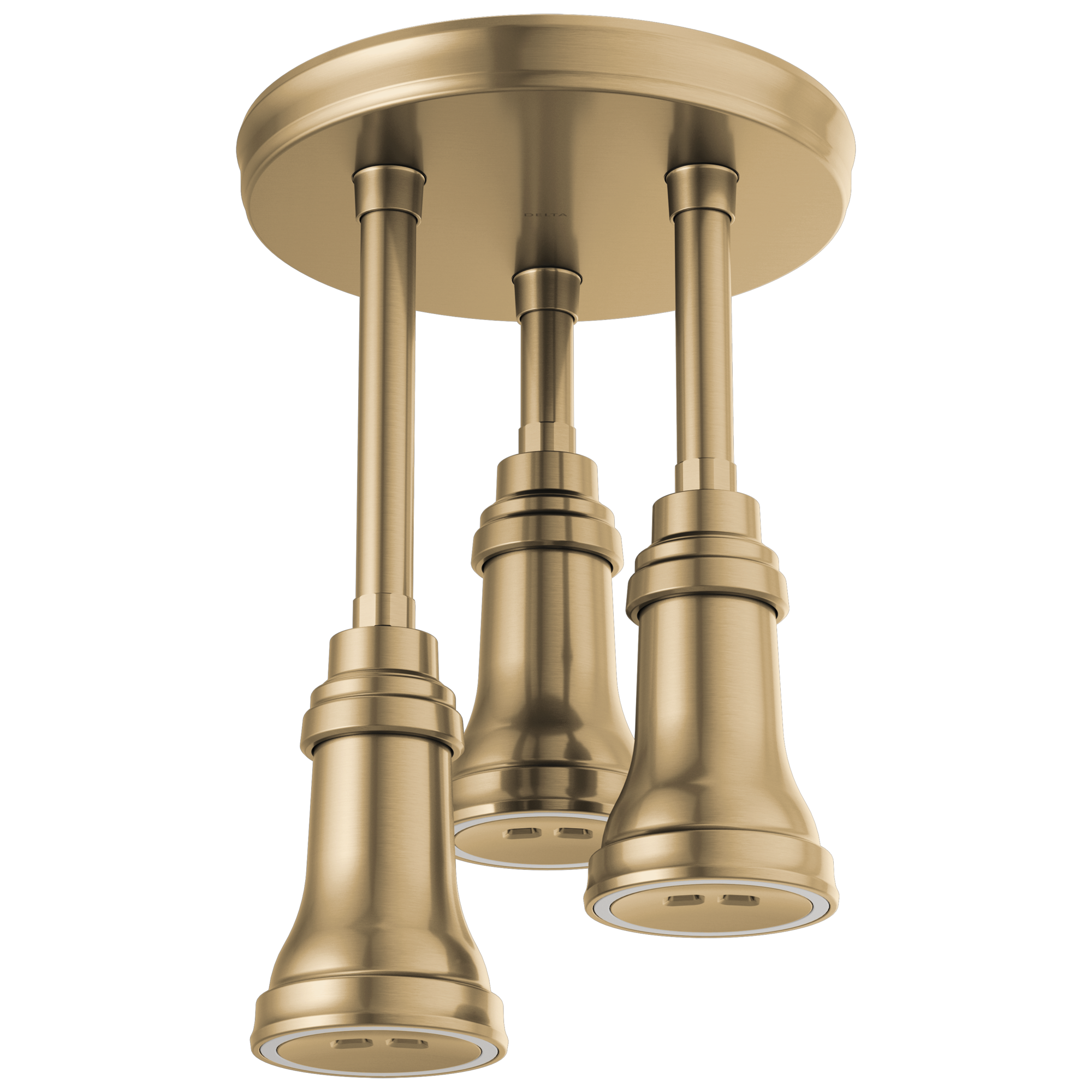57190-CZ25-L Подвесная душевая лейка Raincan со светодиодной подсветкой H2Okinetic® Delta Faucet Universal Showering Шампанское бронза 