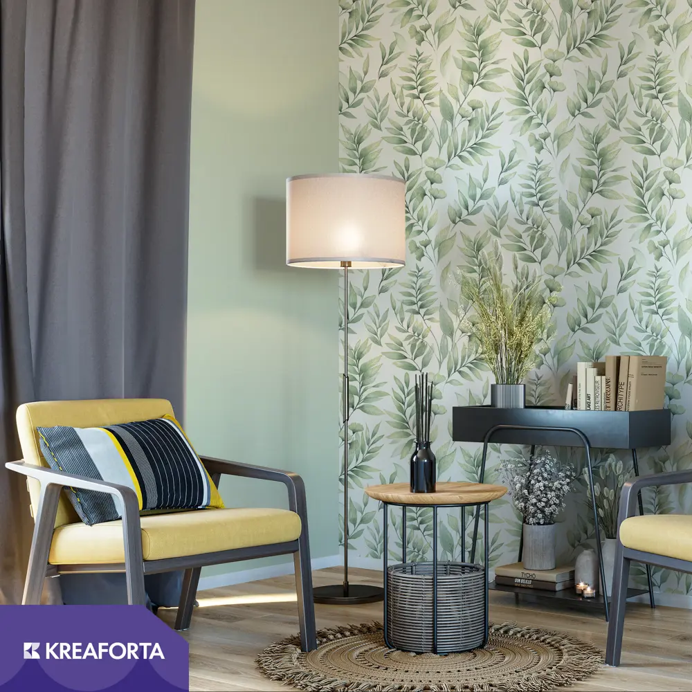 Обои флизелиновые Kreaforta Money зеленые 1.06 м KF72026-17 MoneyFlower STLM-2084396 - Вид №2