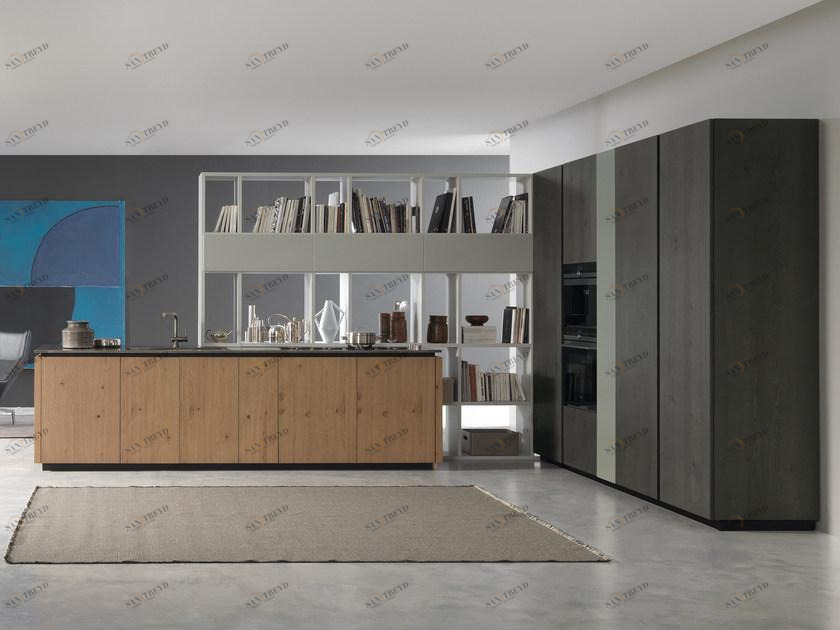 Floritelli Cucine Модульная кухня из дуба с островом Andromeda sun-id-1429056