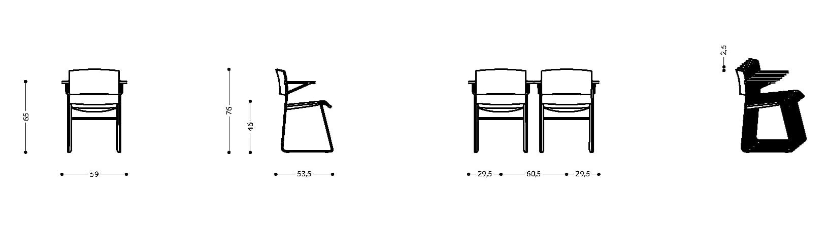 Стул для конференций LAMM ZINIA ARCH-00044104 - Вид №13