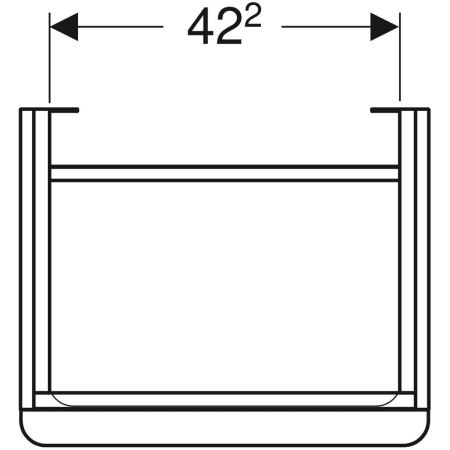 500.350.JK.1 Шкафчик для раковины Geberit Smyle Square, с одной дверцей Geberit  - Вид №16