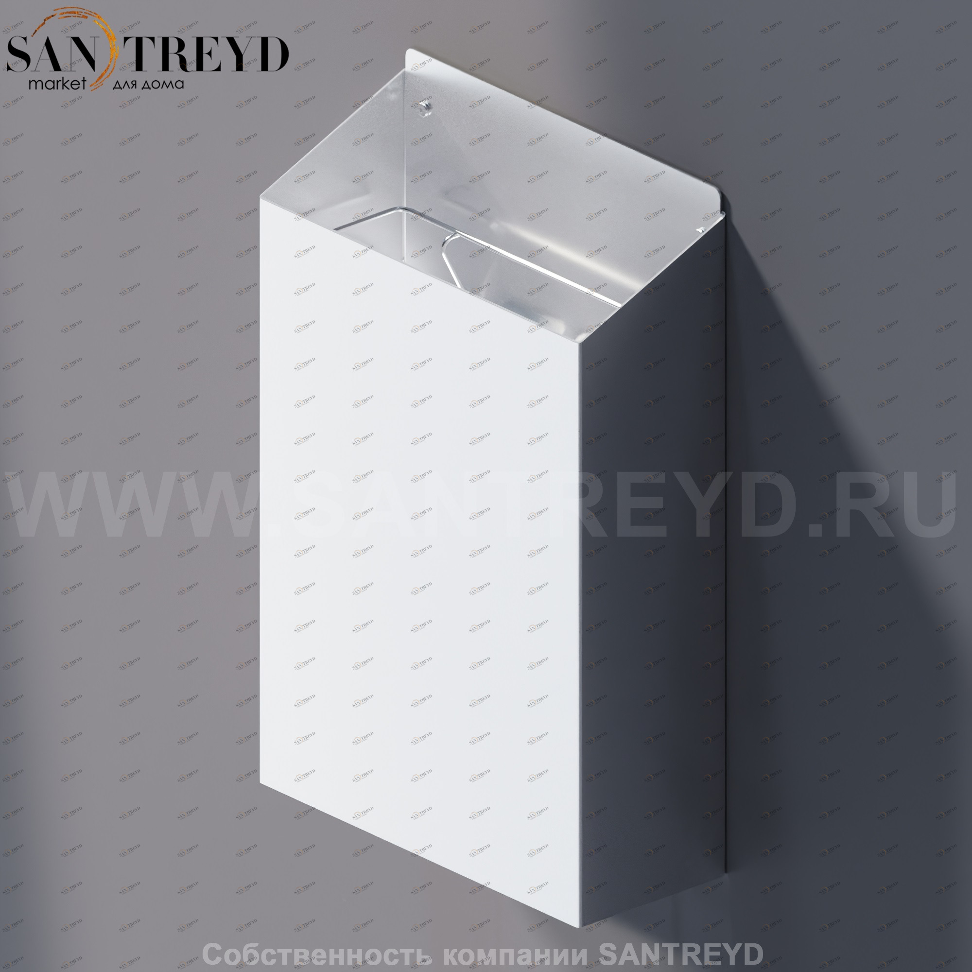 Agape MACH 2 Корзина для мусора хромированный сатин AMC20938SP