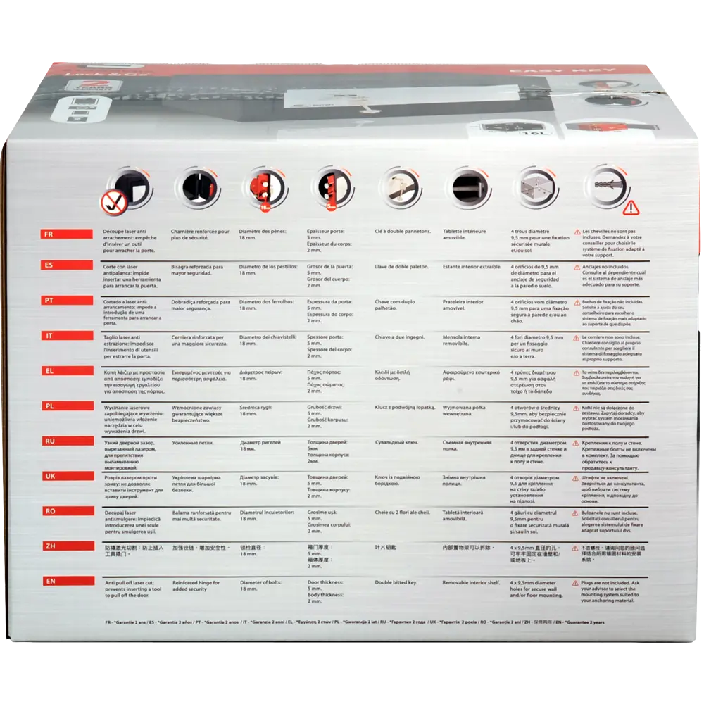 Сейф мебельный Standers N2 с ключевым замком сталь 16 л STLM-2022237 - Вид №6