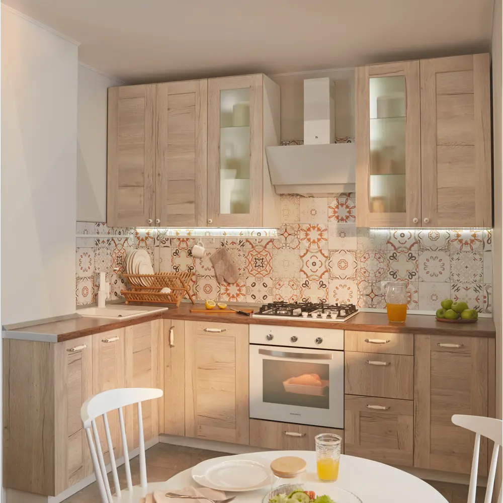 Фасад кухонного шкафа Касли 29.7x102.1 см KONSENSA ЛДСП цвет светлое дерево STLM-2034345 - Вид №7