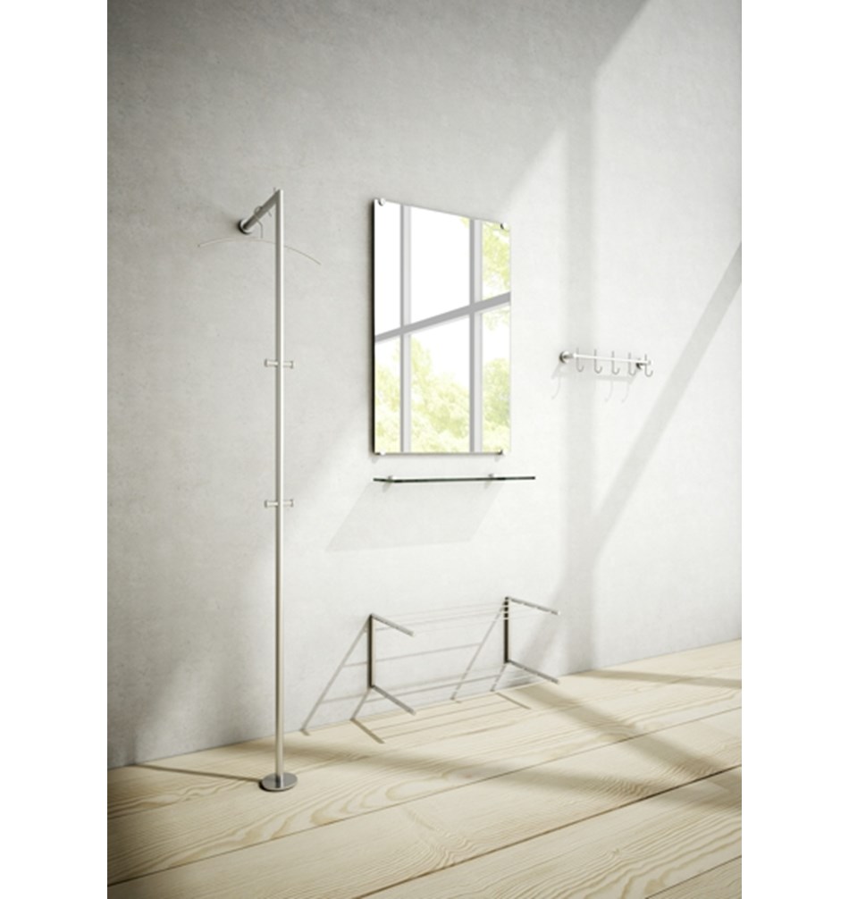 FROST Подставка для прихожей 2 » матовая Нержавеющая сталь Матовый N1177  - Вид №4