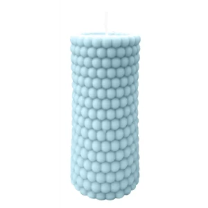 Античная свеча Бусы 9.5 цвет голубой