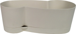 205-6 Горшок д/цветов с поддоном Le Parterre d=30 2л. Кремовый Цветочная коллекция