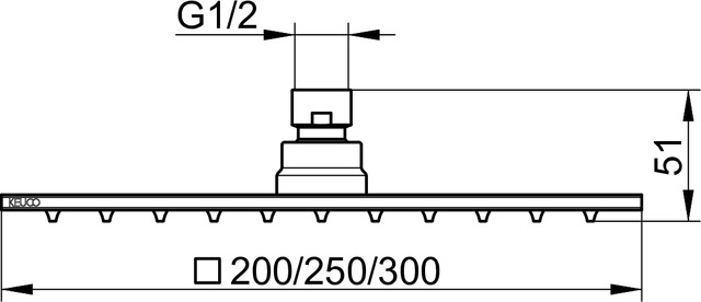 59986010202 Верхний душ KEUCO Brausen und Brausezubehör - Вид №2