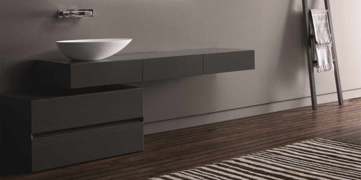 Toscoquattro Комплект мебели для ванной 04 GENESI темно-серый 22A15LL22C12LL08B03VB - Вид №1