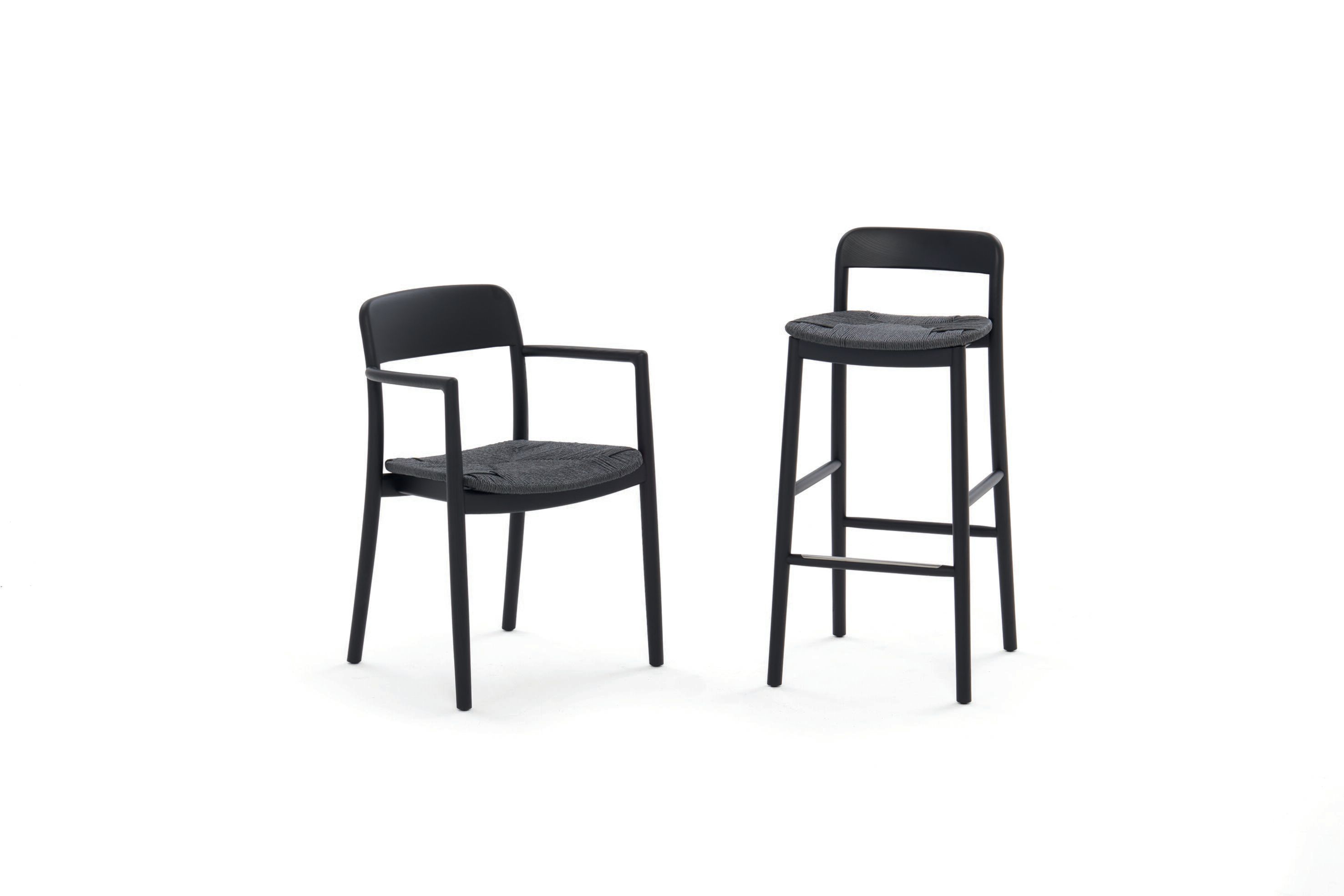 Высокий стул из ясеня с плетеным веревочным сиденьем DE PADOVA Villetta ARCH-00149879 - Вид №2