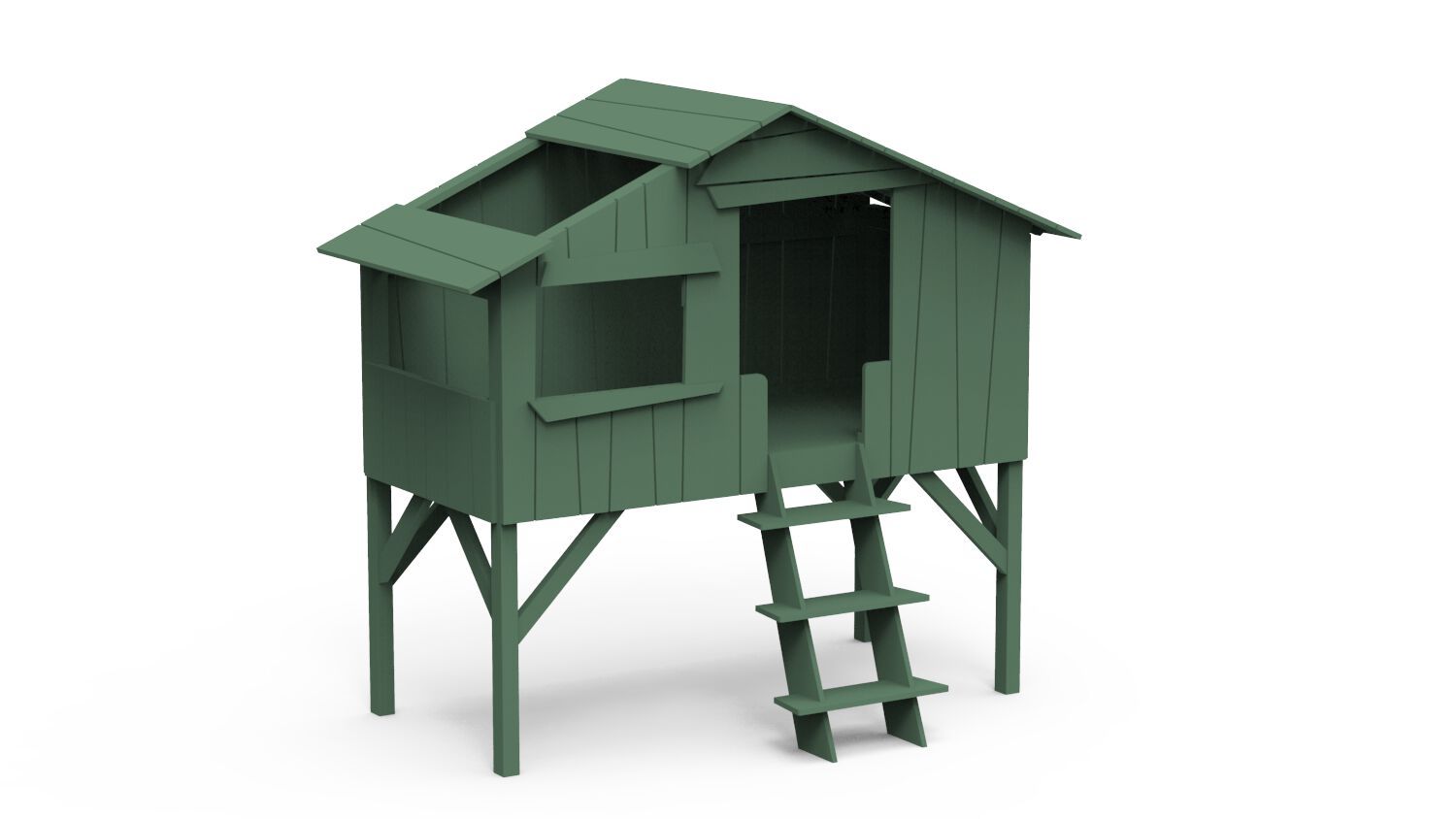 Односпальная кровать из МДФ Mathy by Bols КРОВАТИ И ГОРКИ ДЛЯ ДОМИКОВ НА ДЕРЕВЕ ARCH-00136891 - Вид №51