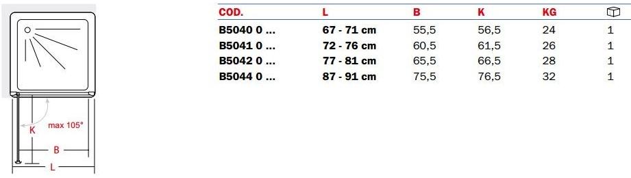 INDA® Душевая кабина стеклянная ниша с распашной дверцей Jolly sun-id-1378963 - Вид №1