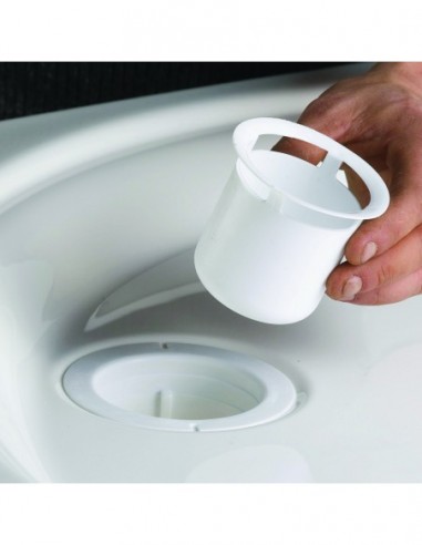 577800 000 00  Водоотводящий желоб для душевого поддона Д. 90 мм, круглая крышка из АБС-пластика, разнонаправленный выход, NC, хромирование Valentin Хром  - Вид №3