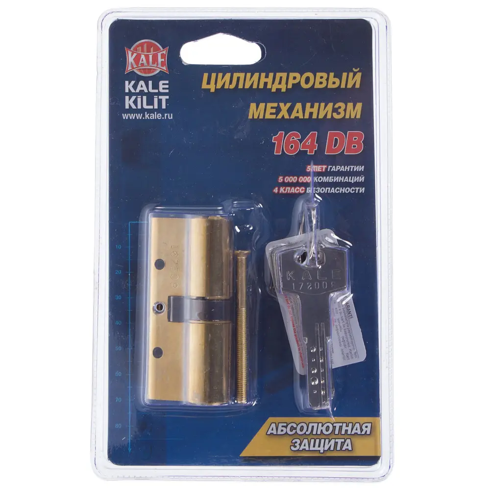 Цилиндр ключ/ключ 35x35 золото164 DBN-E/70 18804576 STLM-2145306 KALE  - Вид №3