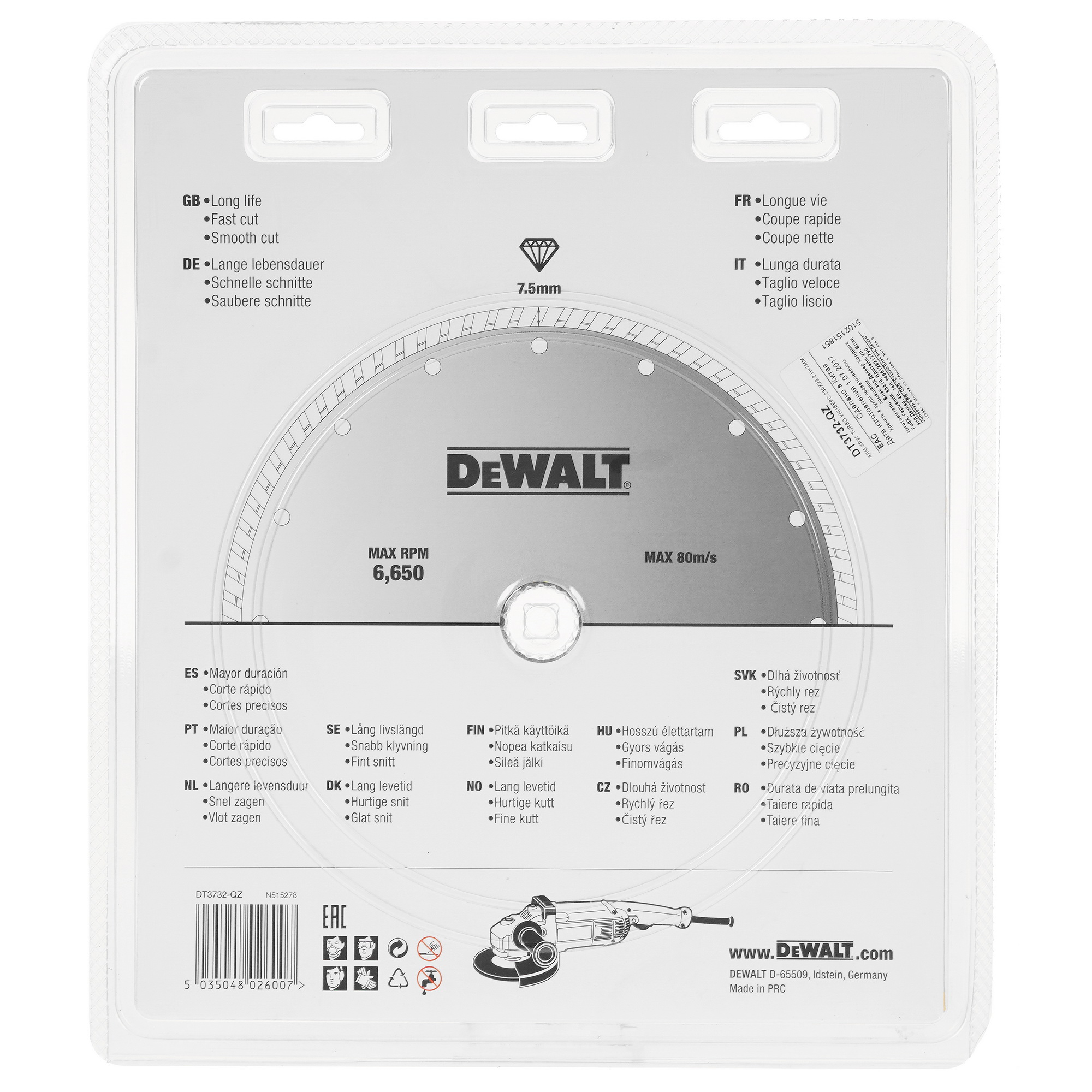 Диск алмазный DeWalt DT3732 5303561 STDN-0095243 - Вид №1