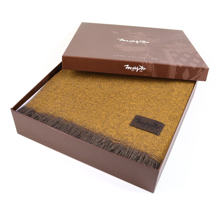 Плед Era, 130х180 см, горчичный MARZOTTO ERA1310 - Вид №3