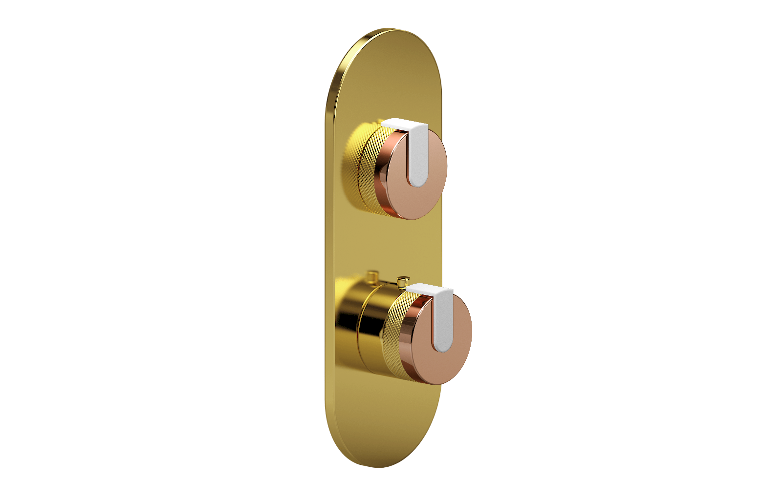 E-8026-R1RGE0-L1WT-AU-T Планка M-Series с 2 ручками - Внешняя часть GRAFF MOD+