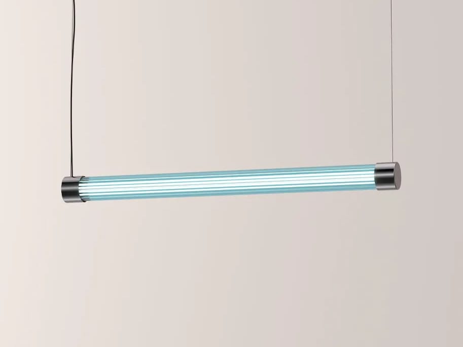 Подвесной светильник из боросиликатного стекла Euroluce Lampadari текстура ARCH-00134303