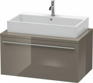 XL541308989 X-Large Тумбочка для консоли Фланелево-серый глянцевый лак