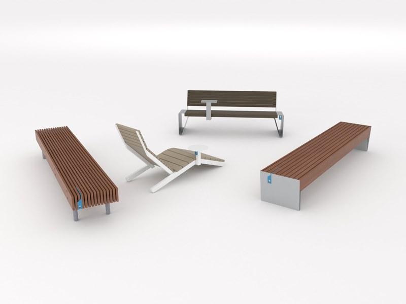 Модульная скамья со спинкой Woody Santreyd sun-id-1379769 - Вид №4