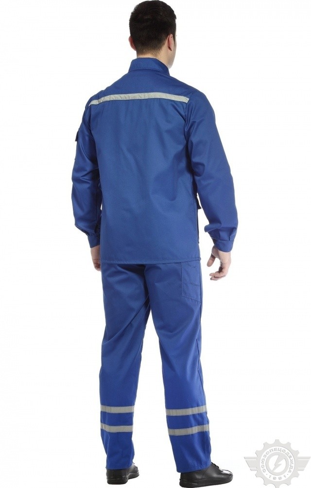 65541 Костюм "Эксперт-2" с СВП василек  Летняя спецодежда  размер 64-66/182-188  - Вид №12