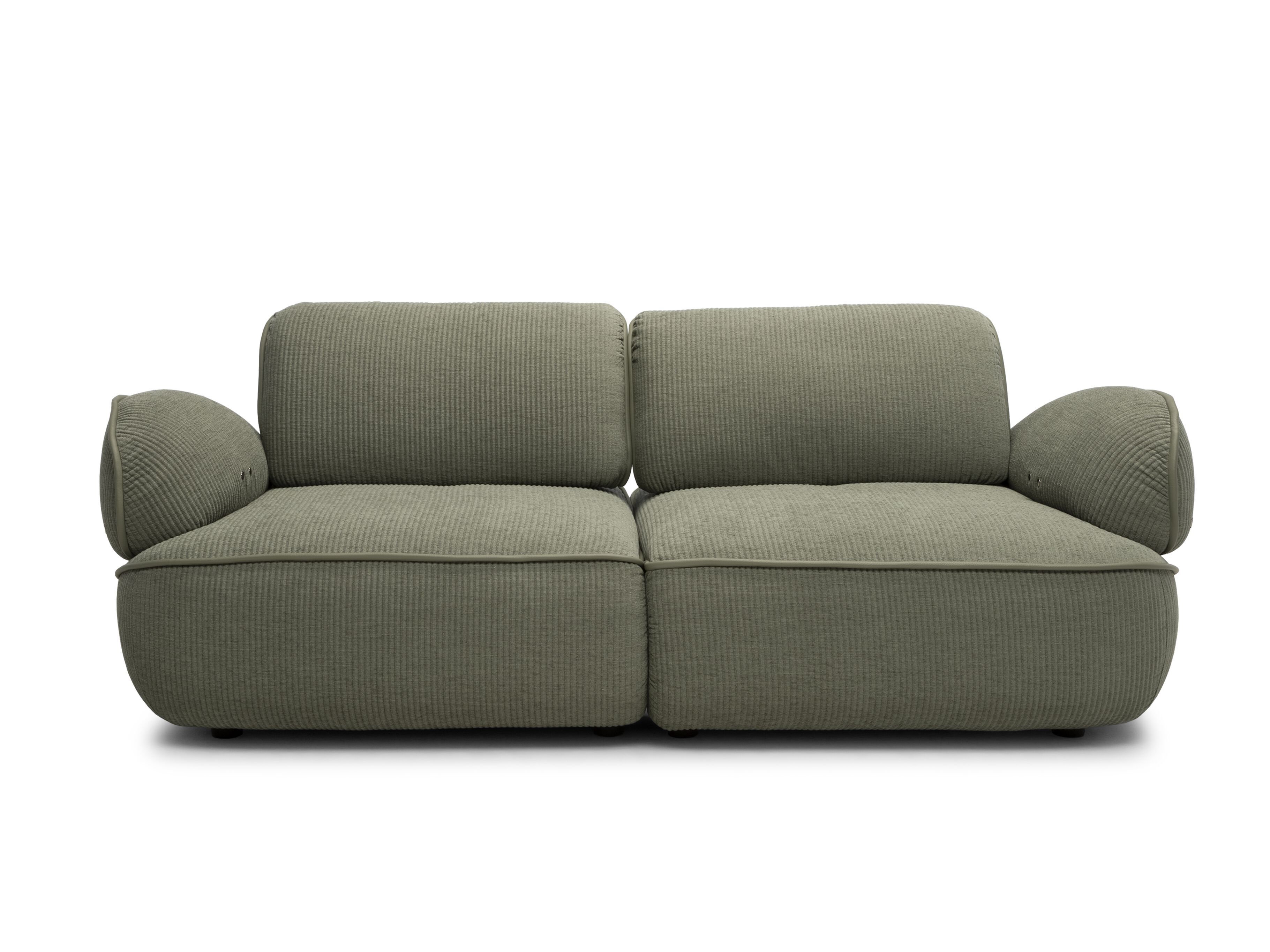 3-местный тканевый диван Natuzzi Italia SNAIL ARCH-00148872