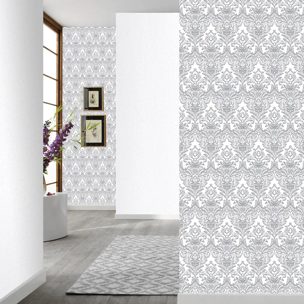 Обои флизелиновые Erismann Light2 белые 1.06 м 6117-4 STLM-2117833 - Вид №2