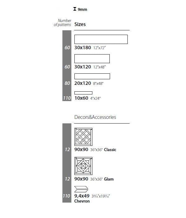 Пол / облицовка керамогранита под дерево CERAMICA SANT'AGOSTINO Yorkwood ARCH-00125829 - Вид №3