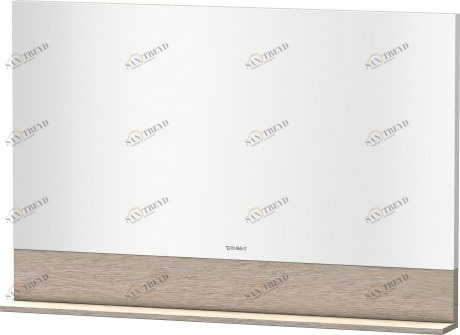 VE757001111 Vero Зеркало с полочкой внизу Кашемировый дуб Duravit