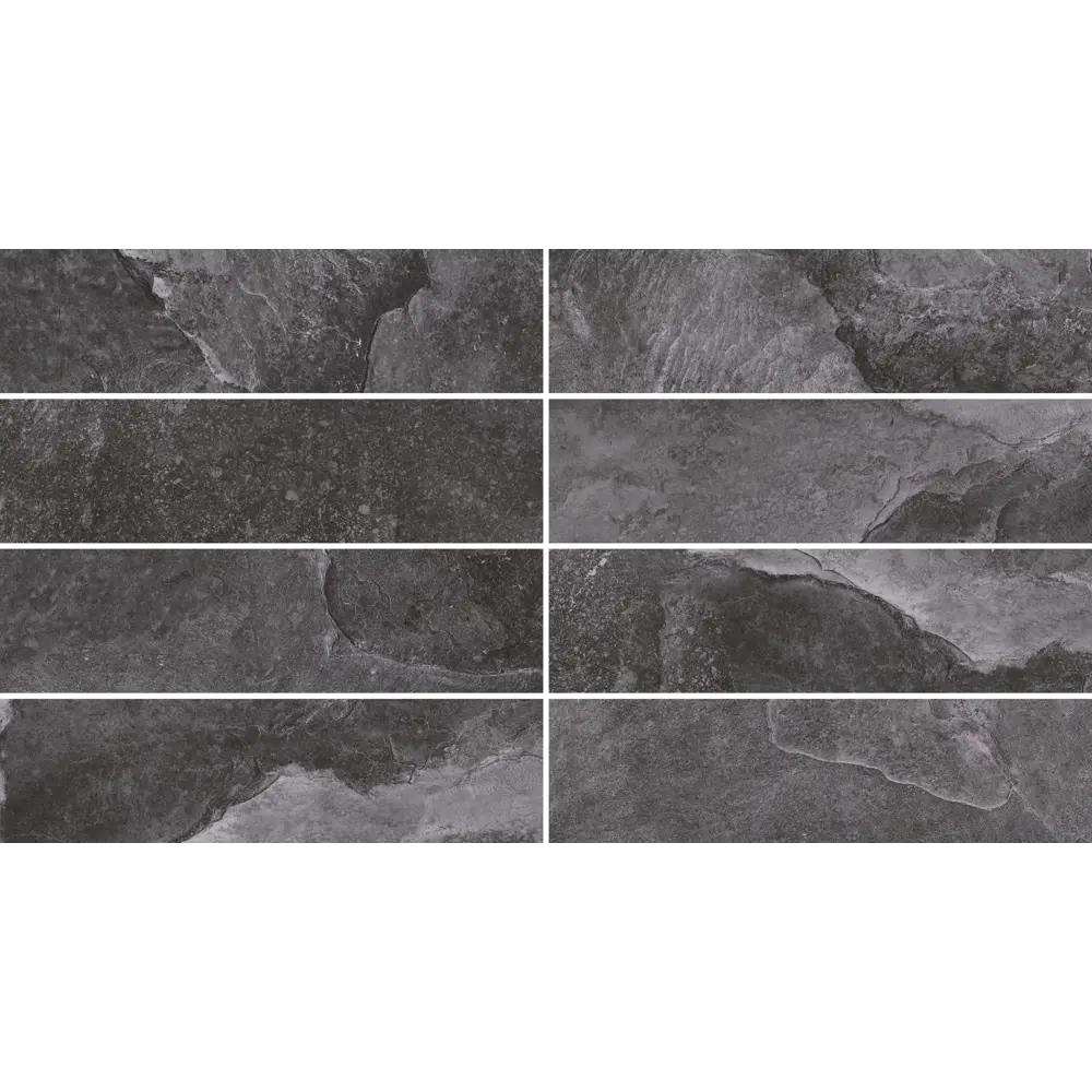 Плитка клинкерная Керамин Касл Рок 5 24.5x6.5 см 0.54 м² цвет графит Нет STLM-2030565