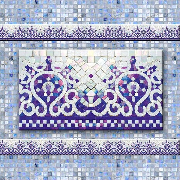 БОРДЮР ИЗ СТЕКЛЯННОЙ МОЗАИКИ BC350 ALMA БОРДЮРЫ ХУДОЖЕСТВЕННЫЕ