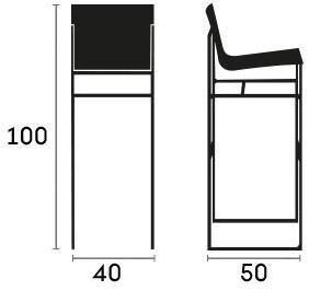 Capdell Табурет-санки со спинкой A-collection sun-id-1356991 - Вид №4