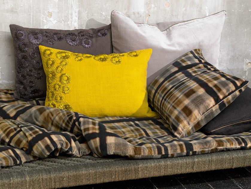 Élitis Прямоугольная подушка со съемным чехлом из хлопка с ручной вышивкой sun-id-1421852 - Вид №1